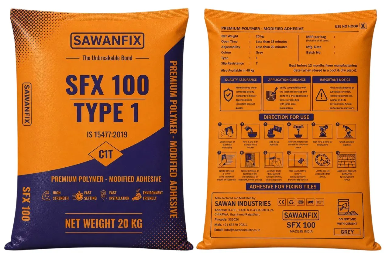 Sawan Industries - Tile Adhesive Application